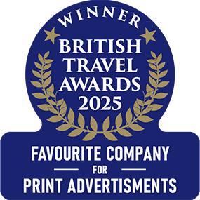 Winner British Travel Awards 2025 Favourite Company for Print Advertisements